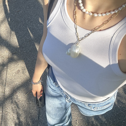 Naszyjnik Shell – Muszla na łańcuszku 🐚