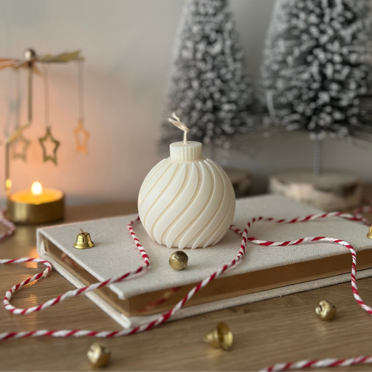 Bombka Świąteczna - Świeca Sojowa