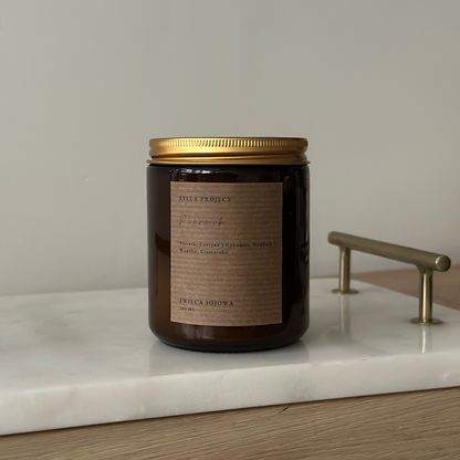 Świeca Sojowa 250 ml – Piernik