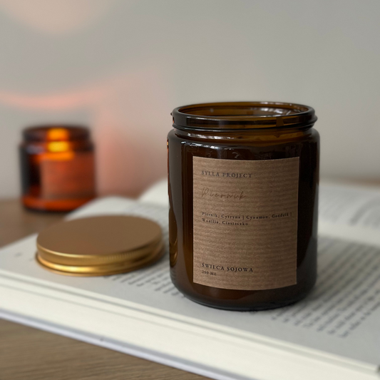 Świeca Sojowa 250 ml – Piernik