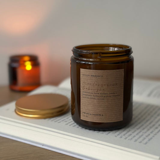 Świeca Sojowa 250 ml – Mandarynkowa Babeczka