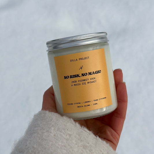 No Risk, No Magic – Świeca Sojowa 250 ml