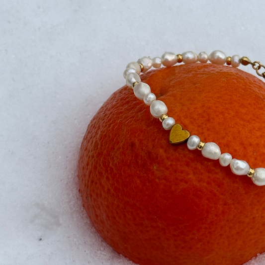 Bransoletka Pearl Heart