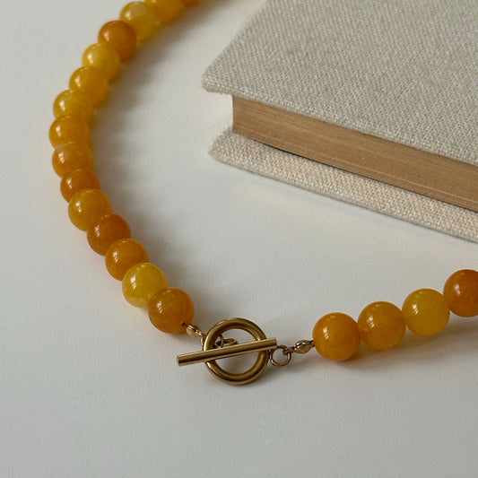 Naszyjnik Sole – Jadeit Żółty