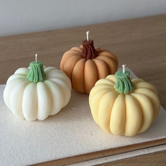 Zestaw Pumpkin Classic – Świece Sojowe w Kształcie Dyni