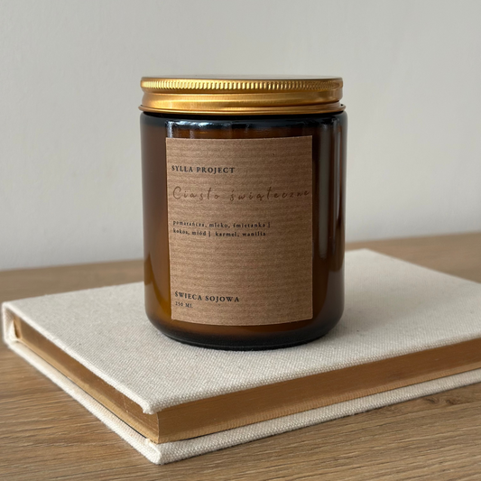 Świeca Sojowa 250 ml – Ciasto Świąteczne