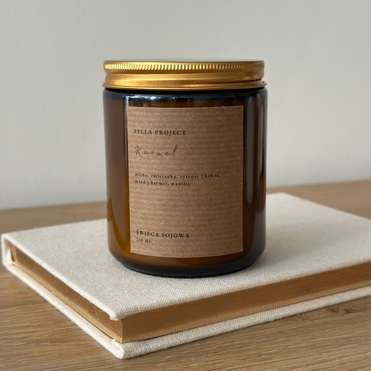 Świeca Sojowa 250 ml – Karmel