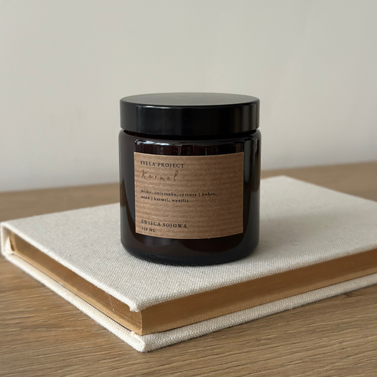 Świeca Sojowa 120 ml – Karmel
