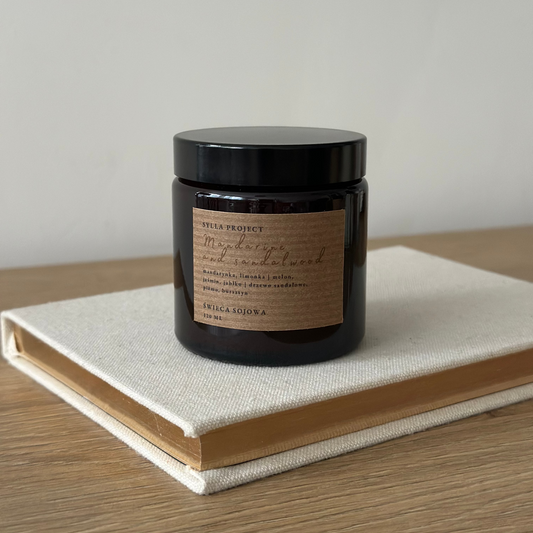 Świeca Sojowa 120 ml – Mandarin and Sandalwood