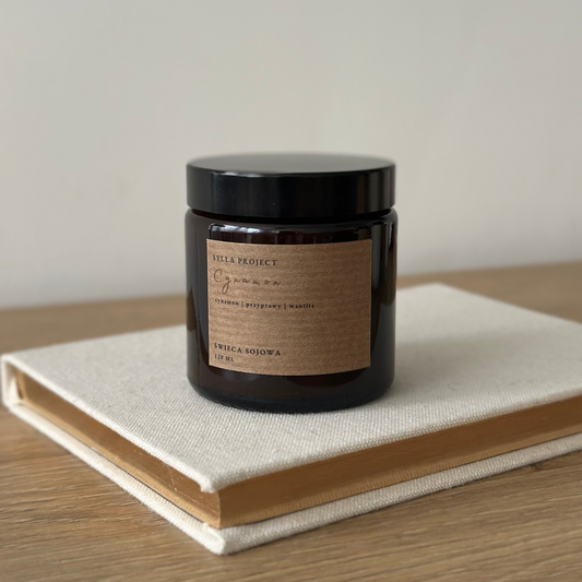 Świeca Sojowa 120 ml – Cynamon