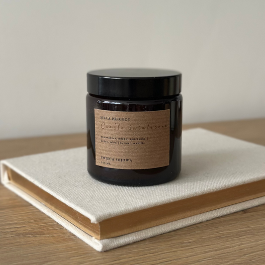 Świeca Sojowa 120 ml – Ciasto Świąteczne