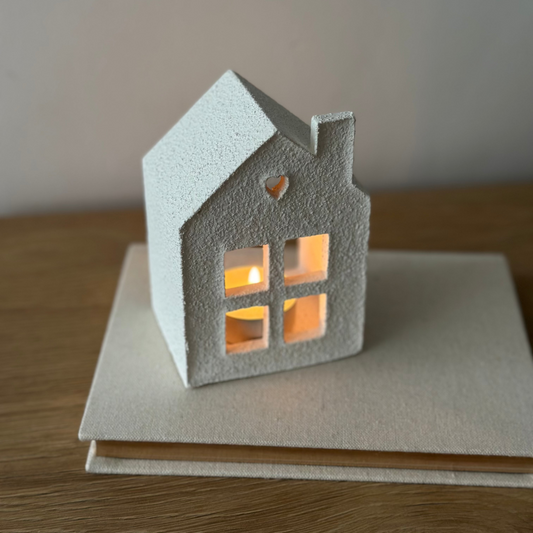 Gipsowy Domek do Tealight