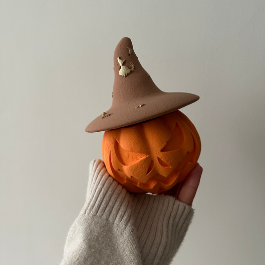 Halloween – Świeca Sojowa Dynia z Kapeluszem