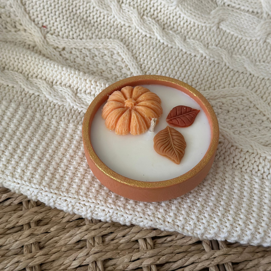 Świeca Sojowa Dekoracyjna - PUMPKIN Gold