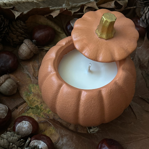 Large Pumpkin – Soy Candle in a Gypsum Container