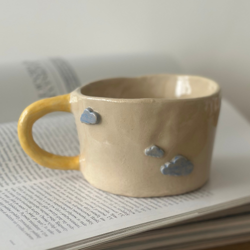 Kubek Ceramiczny z Chmurkami i Gęsiem 250 ml☁️☕