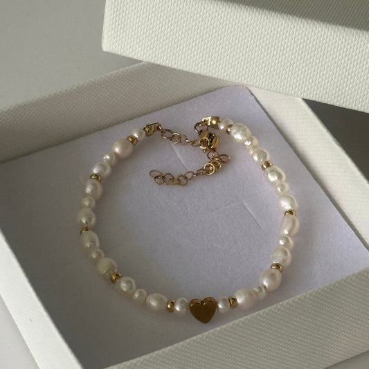Bransoletka Pearl Heart