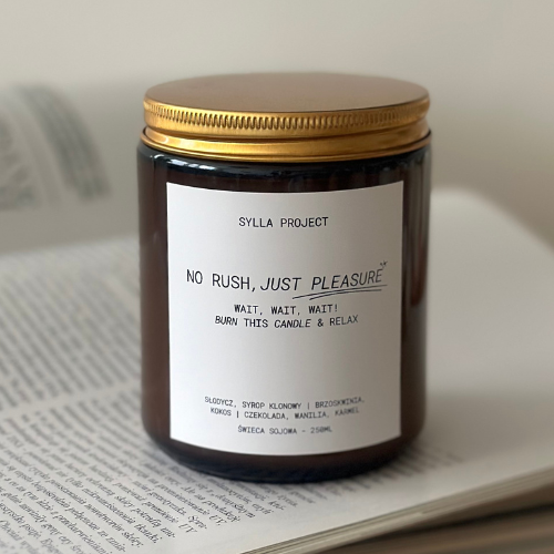 No Rush, Just Pleasure – Świeca Sojowa 250 ml