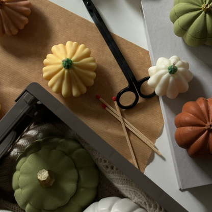 Large Pumpkin - Soy Candle in a Gypsum Container