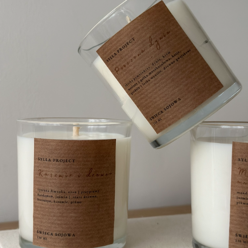 Soy Candle 300 ml - Vanilla and Nuts